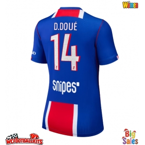 Paris Saint-Germain Desire Doue #14 Replica Home Stadium Shirt for Women 2026-27 Short Sleeve